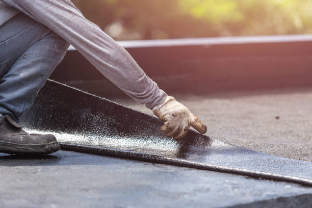 Professional Basement Waterproofing technician working in Fraser, MI